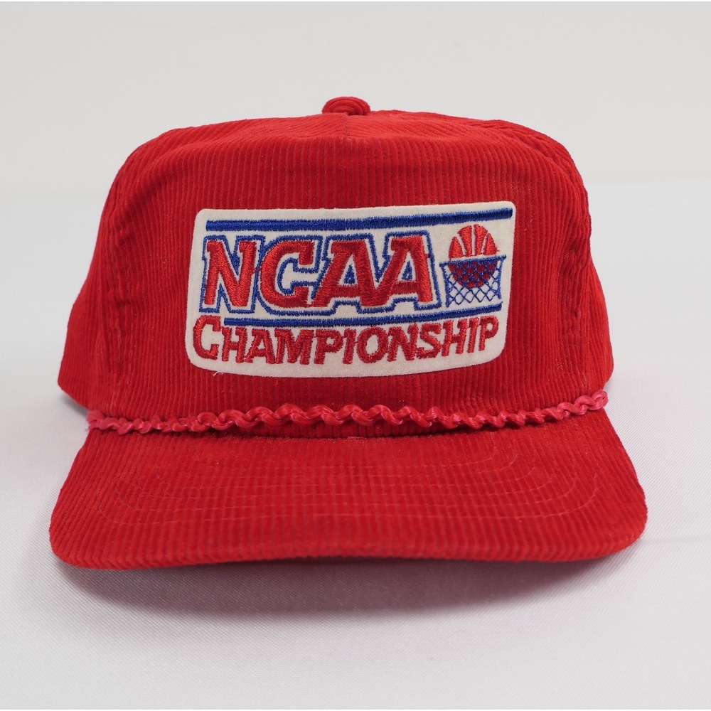 VTG '89 NCAA Division II Basketball Championship Corduroy Rope Snapback Hat READ